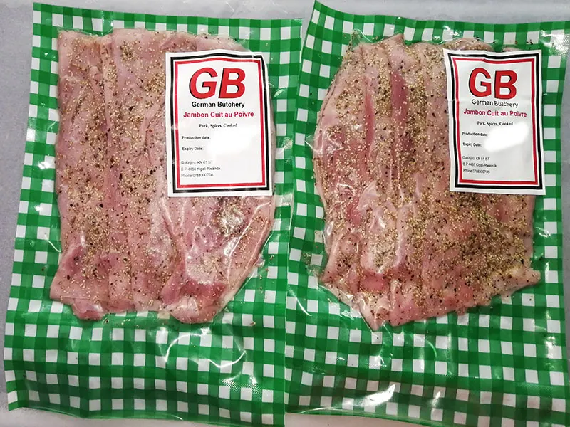 Jambon cuit au poivre (Fren.)